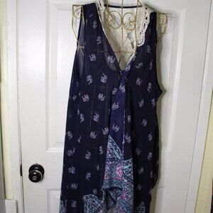 No Boundaries Sheer open front coverup- L/XL